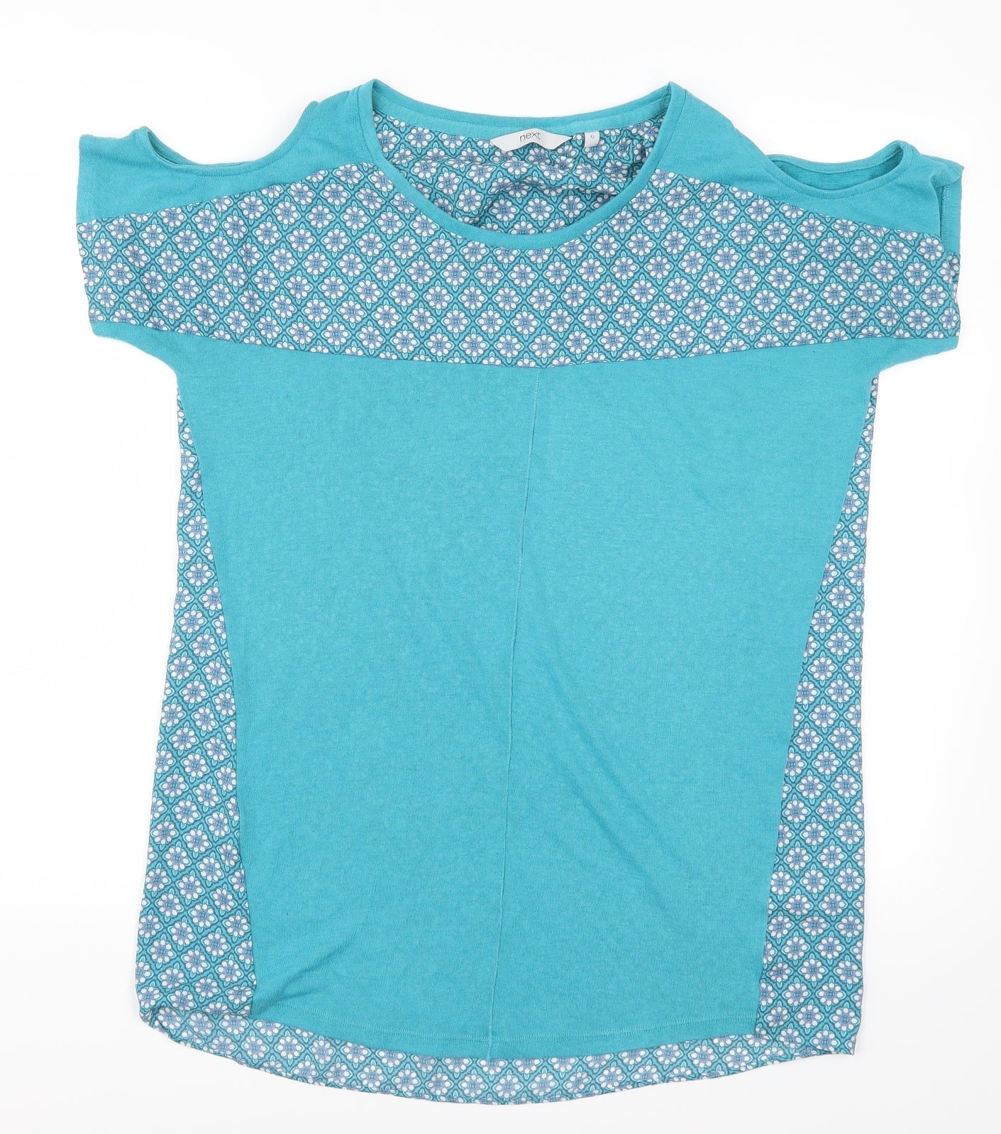 Womens UK Size 12 NEXT Blue Basic T-Shirt
