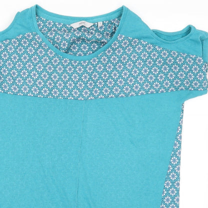 Womens UK Size 12 NEXT Blue Basic T-Shirt