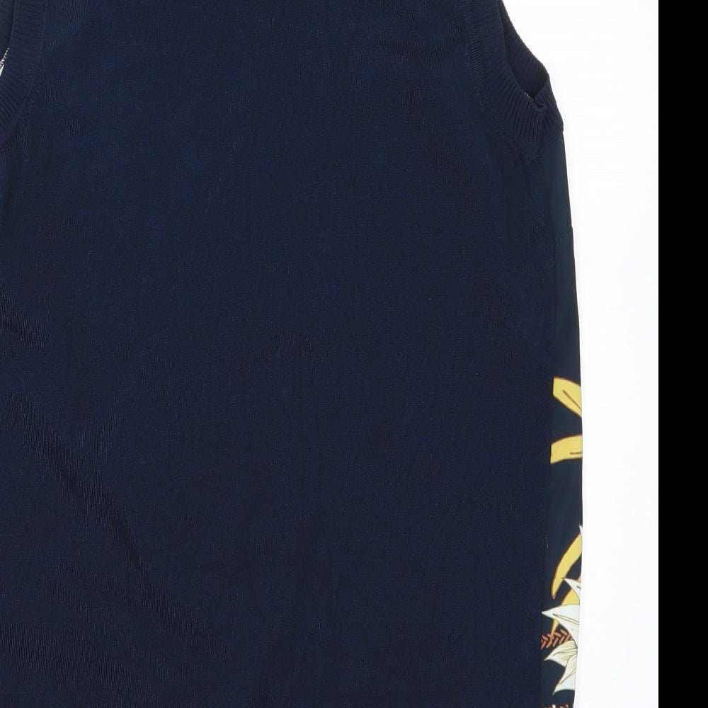 Womens UK Size 10 NEXT Blue Basic Tank