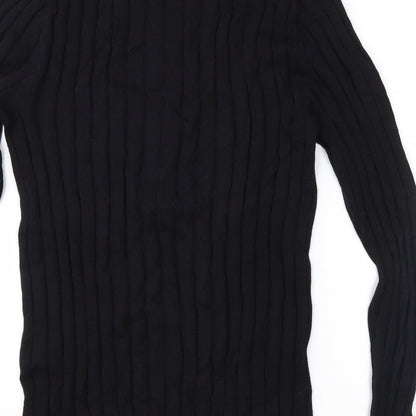 UrbanSpirit Mens Black  Knit Pullover Jumper Size S