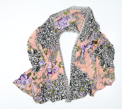 Preworn Womens Pink Floral   Shawl/Wrap