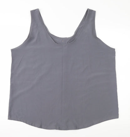 Womens UK Size  Preworn Grey Basic Blouse