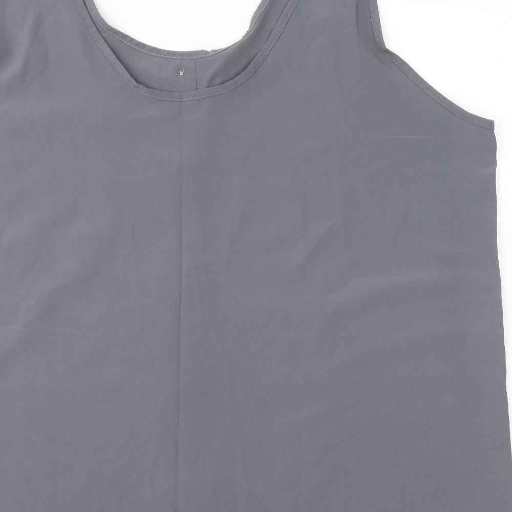 Womens UK Size  Preworn Grey Basic Blouse