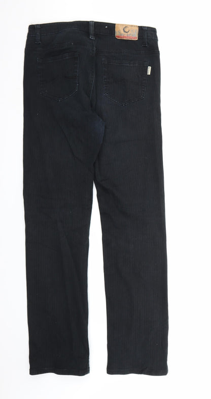 Womens UK Size  Sunbird Regular Fit Straight Black Jeans