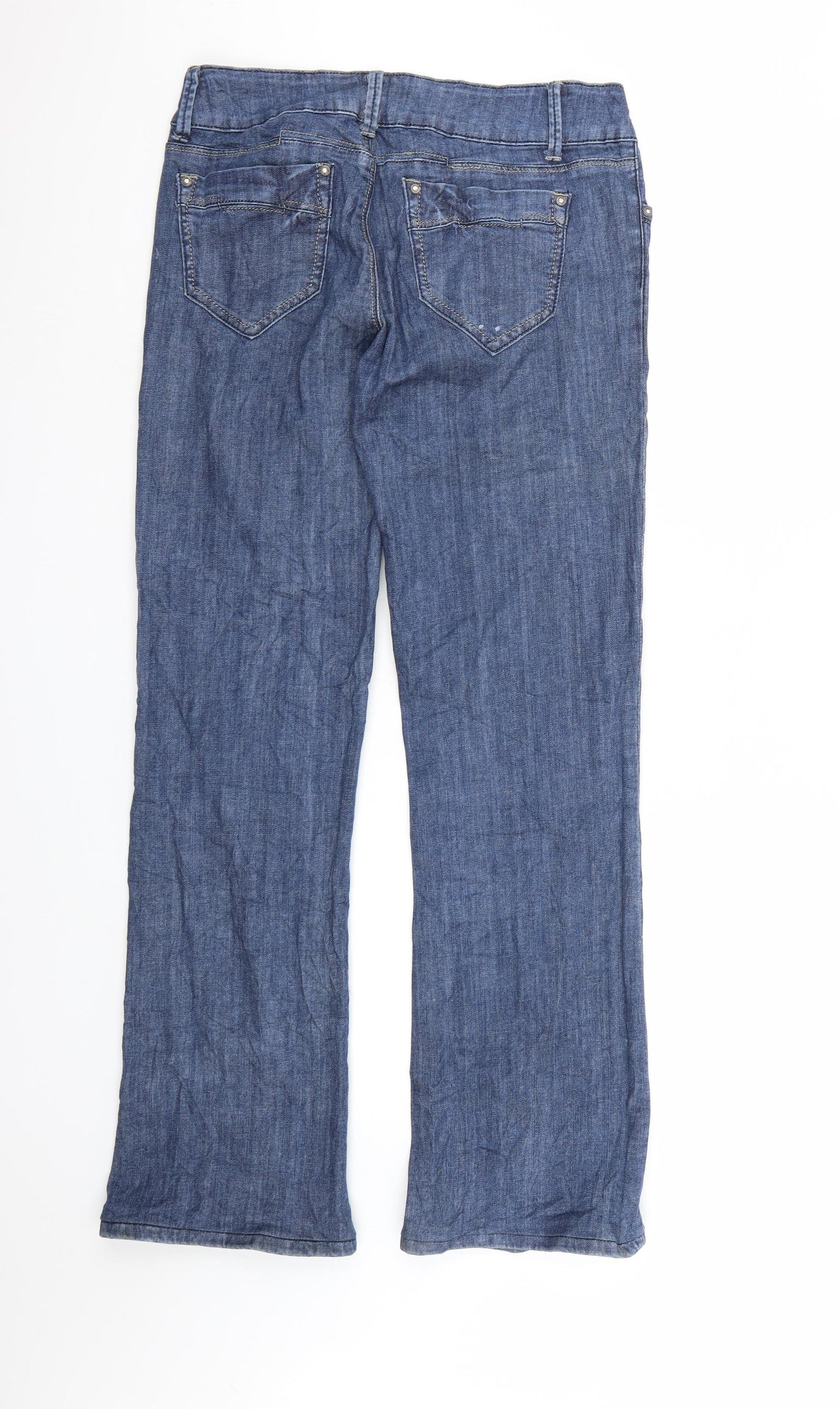Preworn Womens Blue  Denim Flared Jeans  L30 in