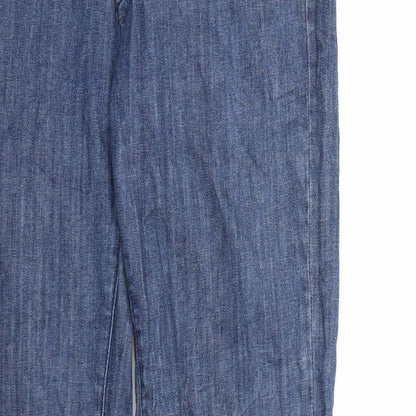 Preworn Womens Blue  Denim Flared Jeans  L30 in