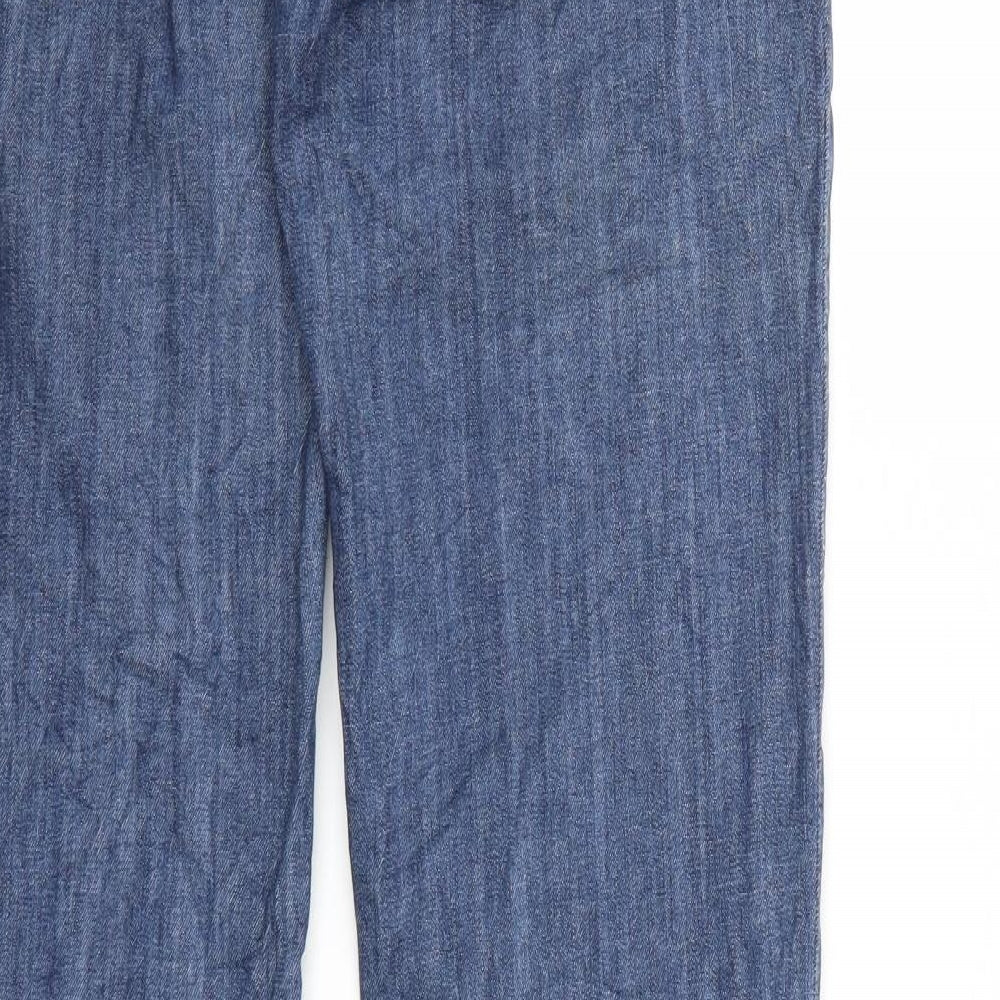 Preworn Womens Blue  Denim Flared Jeans  L30 in