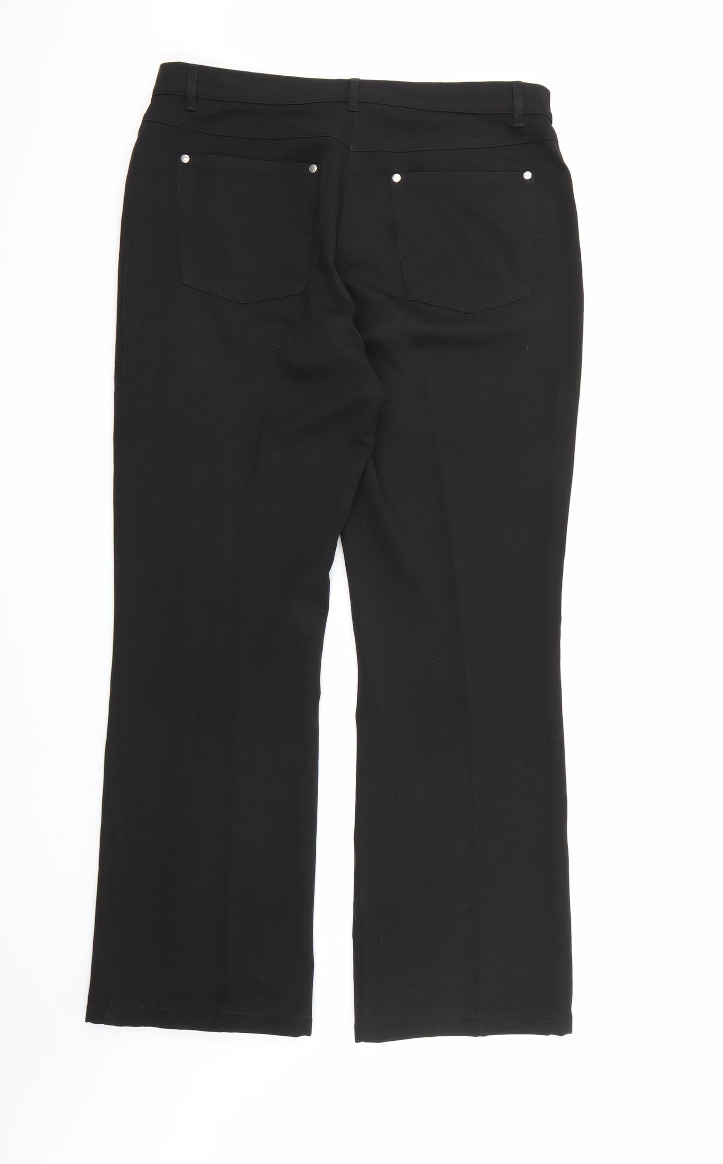 Yessica Womens Black  Rayon Dress Pants Trousers  L30 in