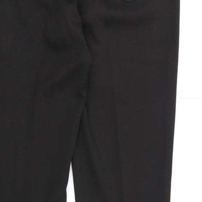 Yessica Womens Black  Rayon Dress Pants Trousers  L30 in