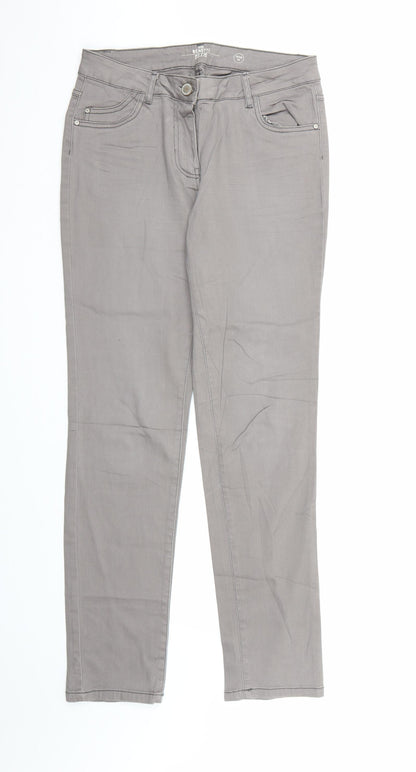 Gina Benotti Womens Grey  Denim Straight Jeans Size 10 L30 in