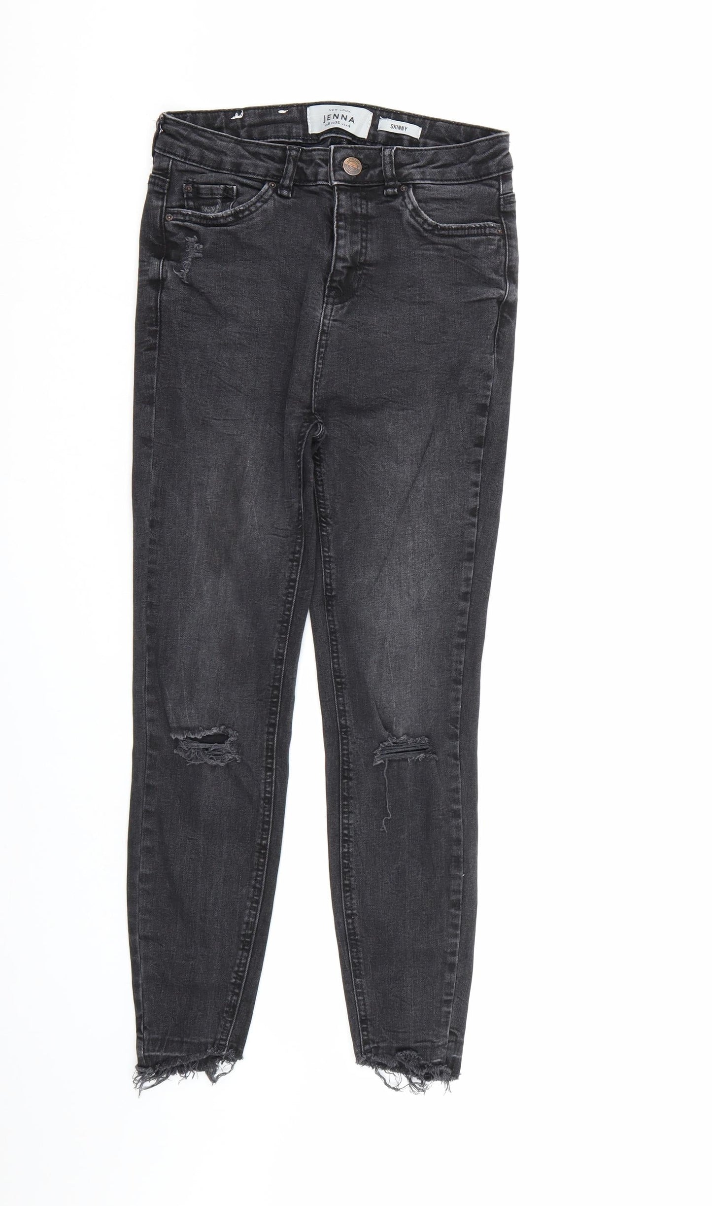 New Look Womens Black  Denim Skinny Jeans Size 8 L24 in