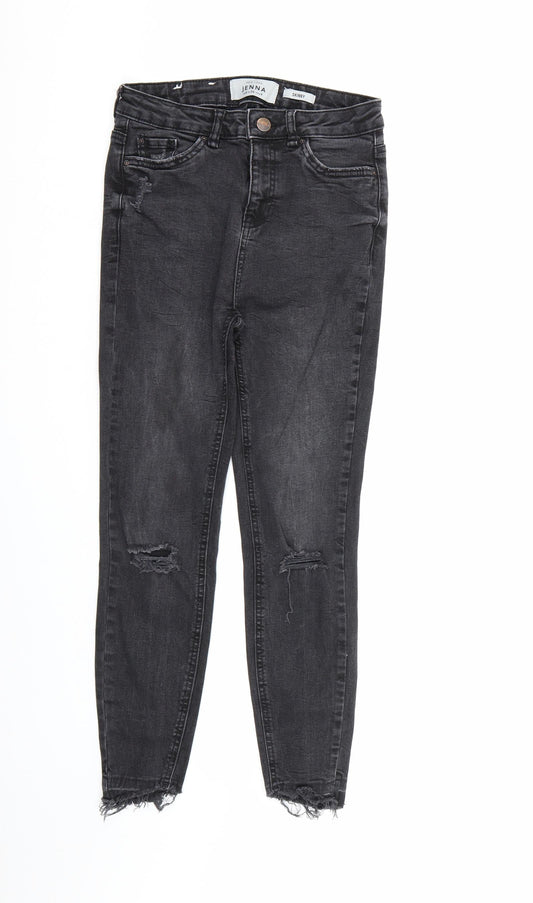New Look Womens Black  Denim Skinny Jeans Size 8 L24 in