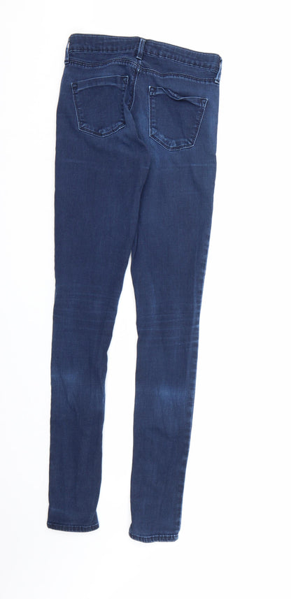 Topshop Womens Blue  Denim Skinny Jeans  L32 in