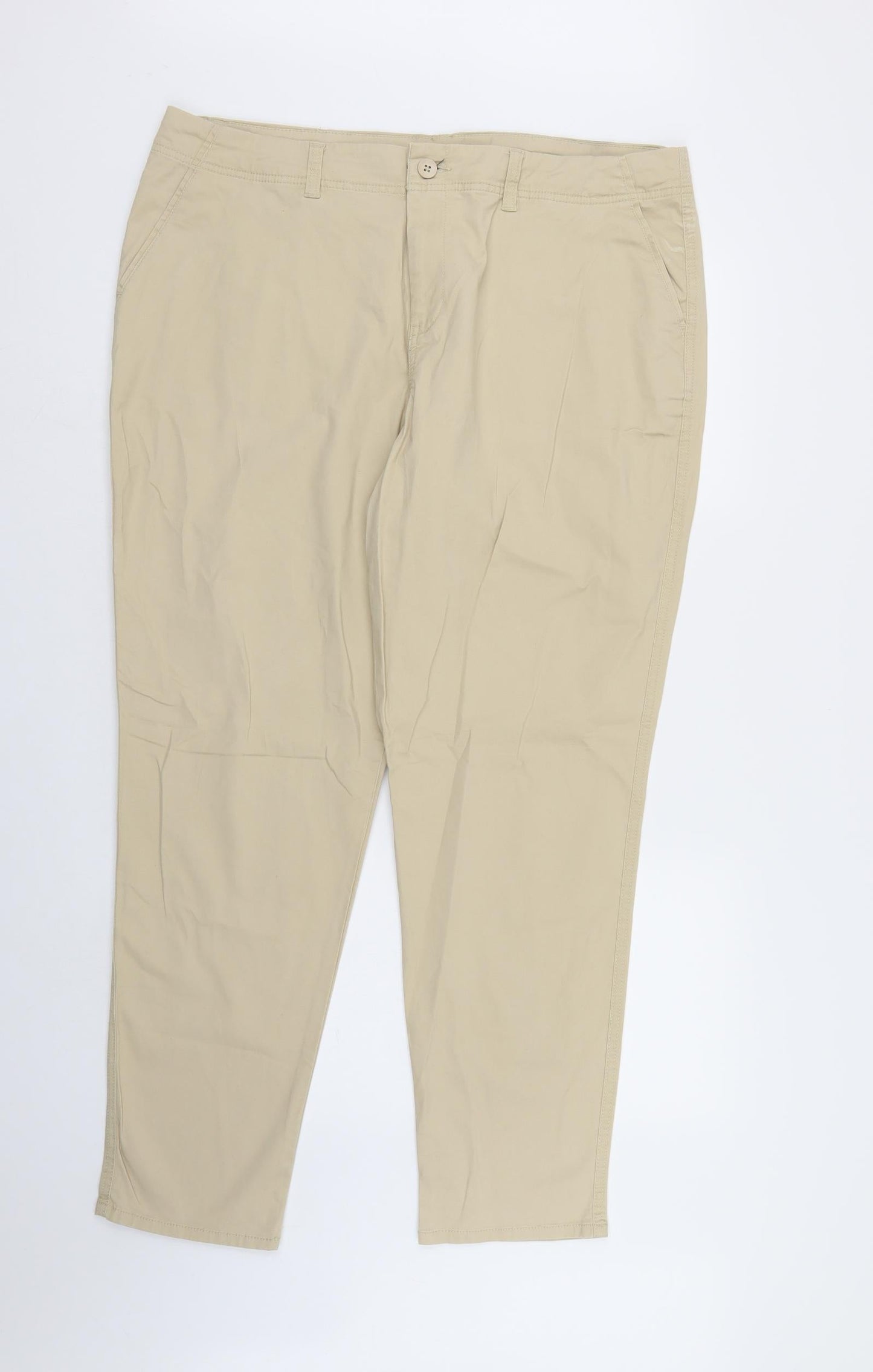 TU Womens Beige   Chino Trousers Size 18 L28 in