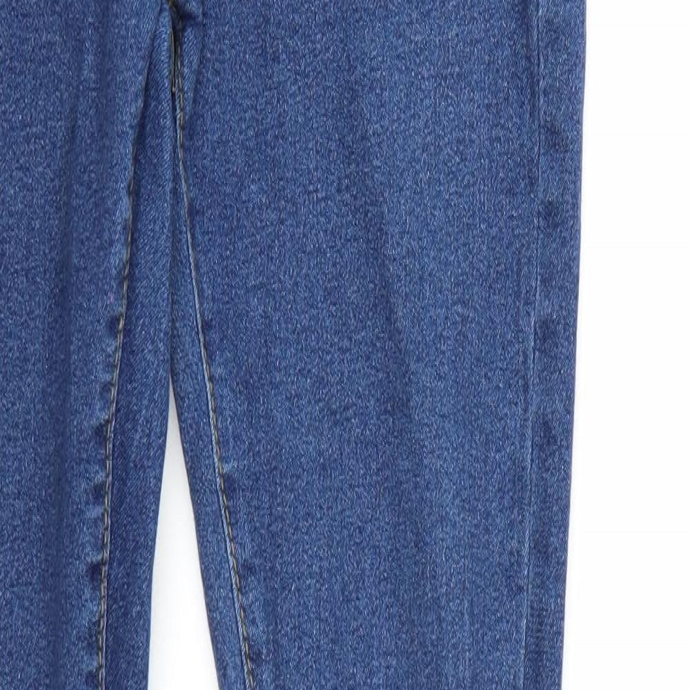 Boohoo Womens Blue  Denim Skinny Jeans Size 12 L32 in