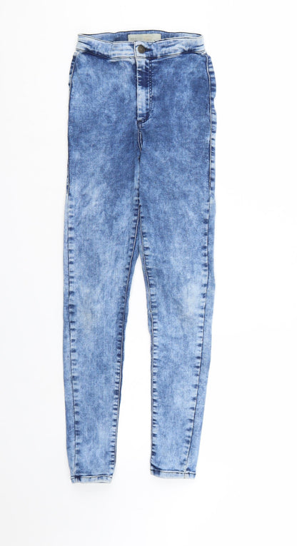 Topshop Womens Blue  Denim Skinny Jeans  L30 in