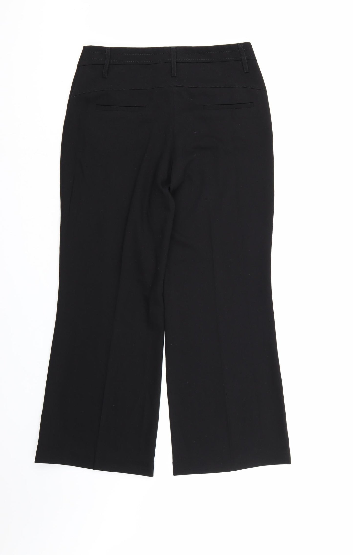 Womens UK Size 10 NEXT Regular Fit Dress Pants Black Trousers