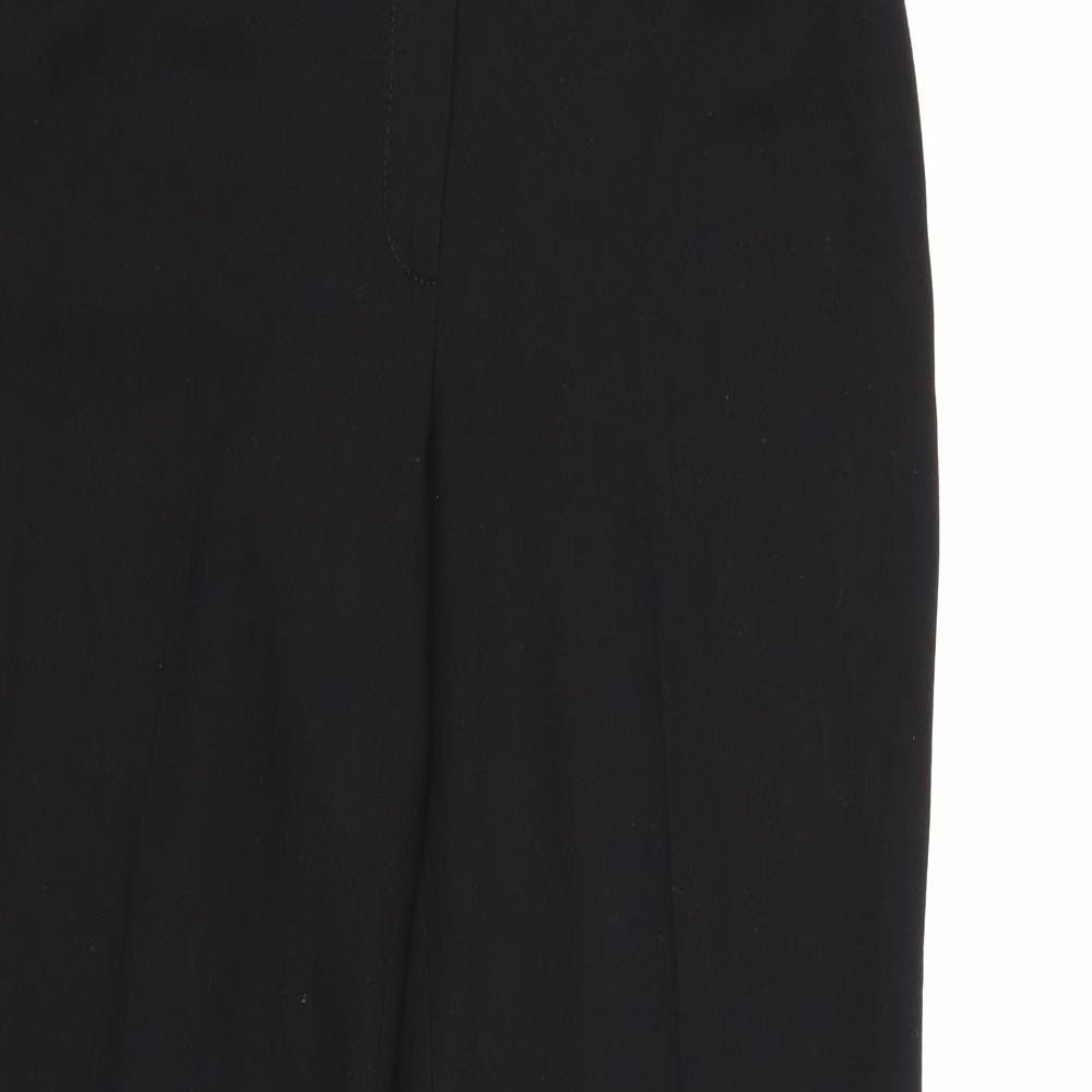Womens UK Size 10 NEXT Regular Fit Dress Pants Black Trousers