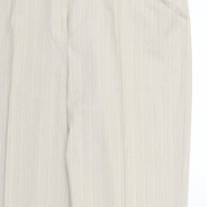 Womens UK Size 16 NEXT Regular Fit Dress Pants Beige Trousers