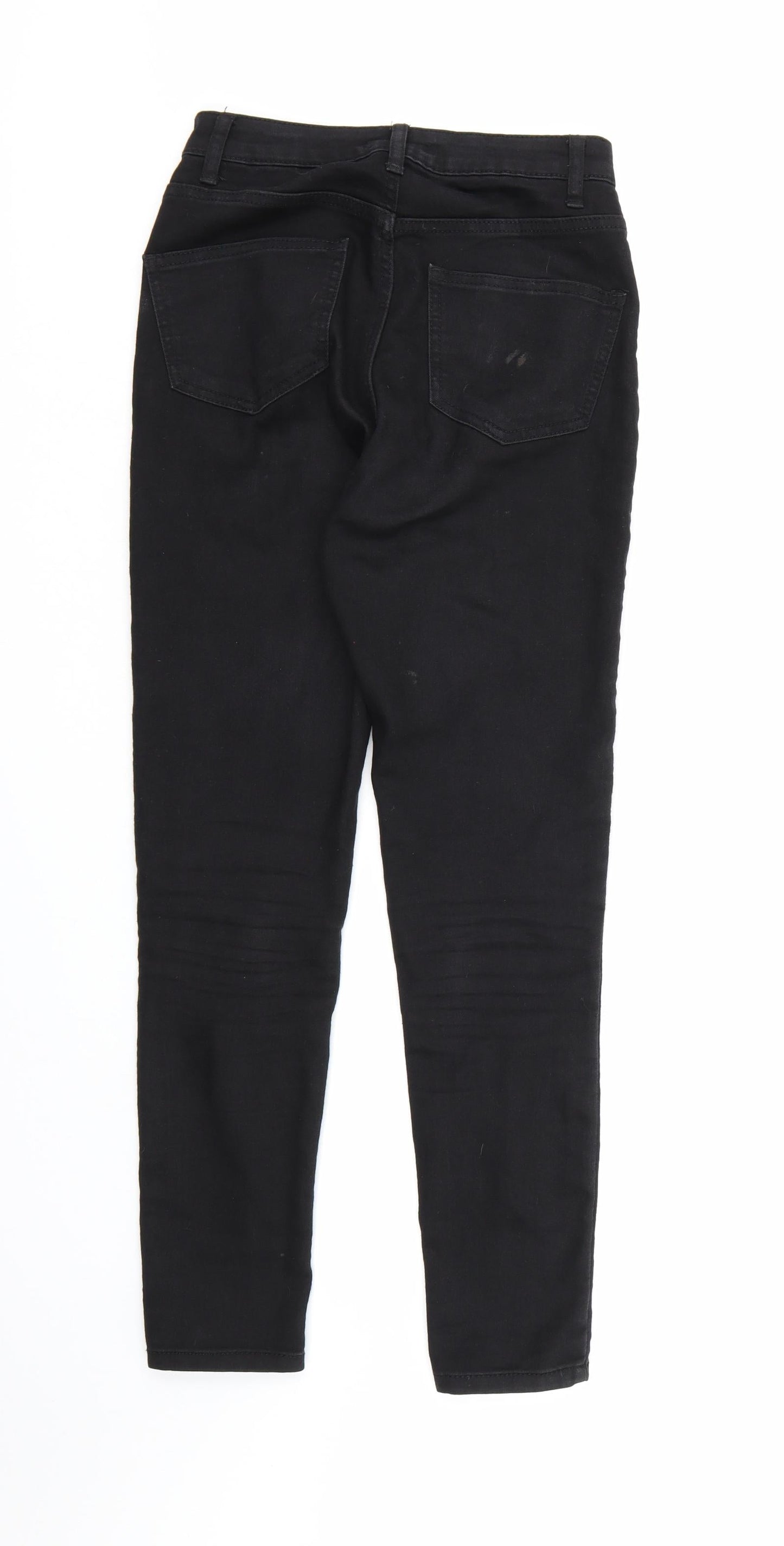 Boohoo Womens Black  Denim Skinny Jeans Size 6 L26 in