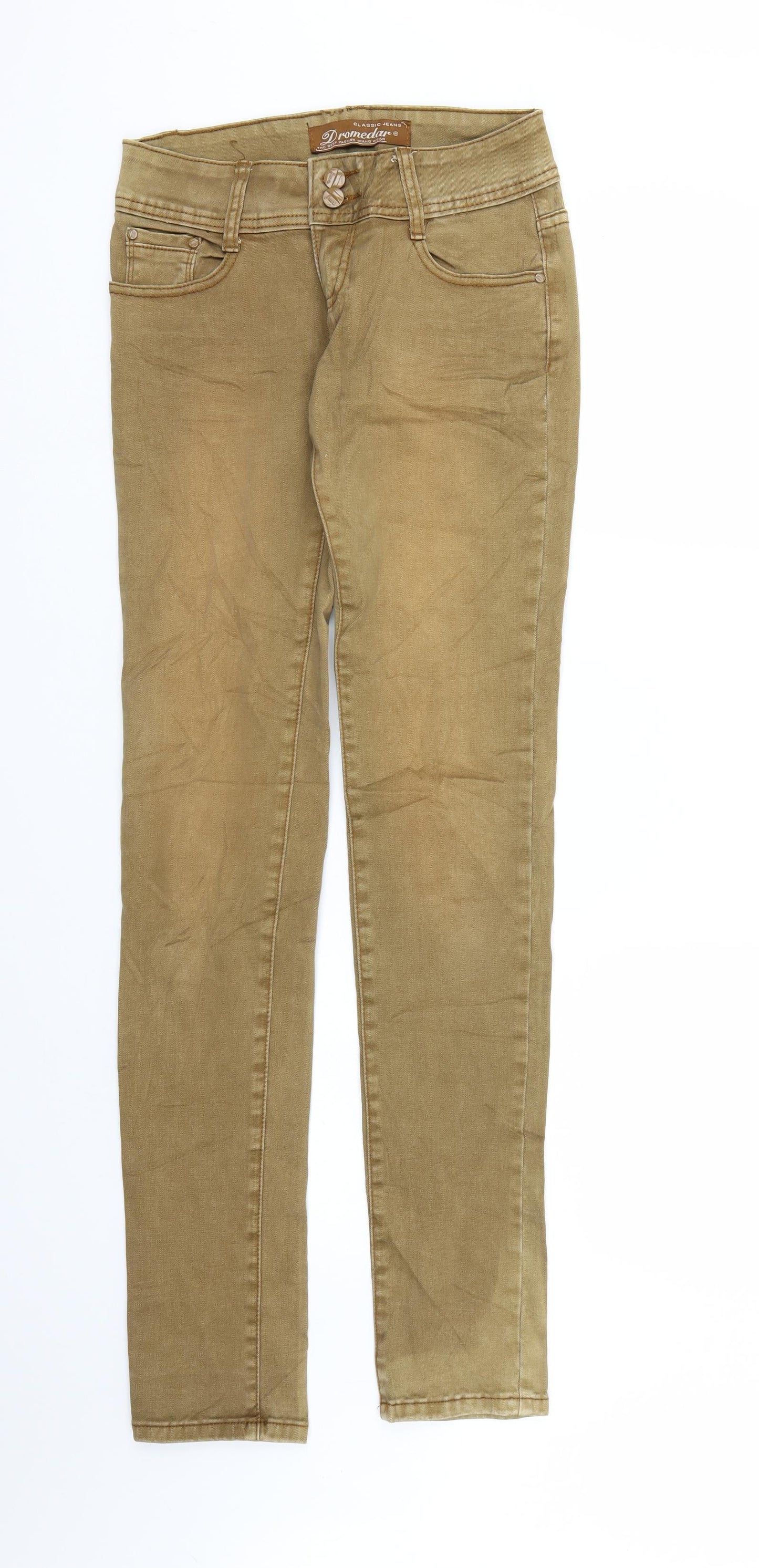 Dromedar Womens Brown  Denim Skinny Jeans Size S L33 in