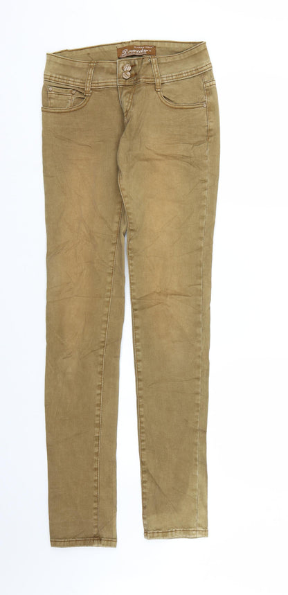 Dromedar Womens Brown  Denim Skinny Jeans Size S L33 in
