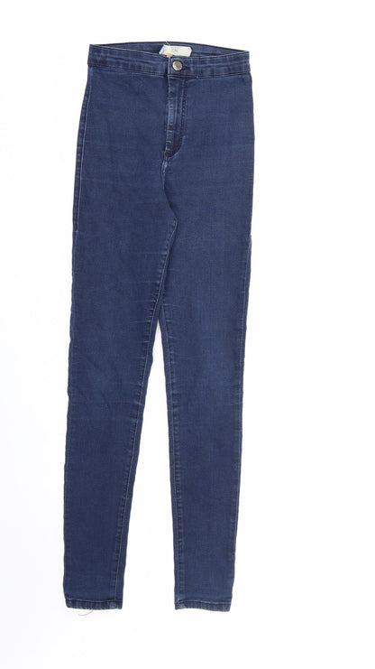 Topshop Womens Blue  Denim Skinny Jeans  L32 in