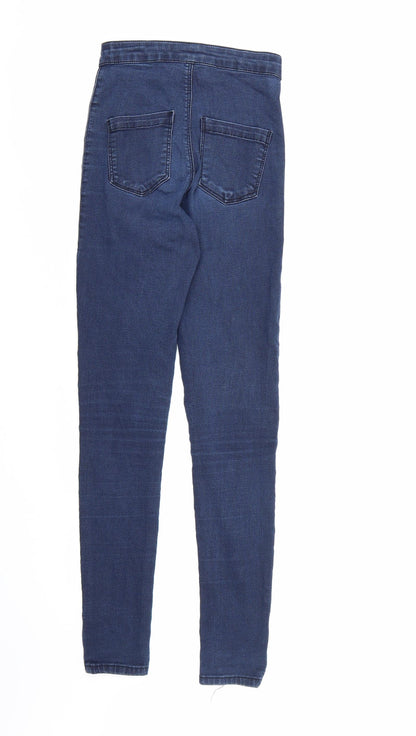 Topshop Womens Blue  Denim Skinny Jeans  L32 in