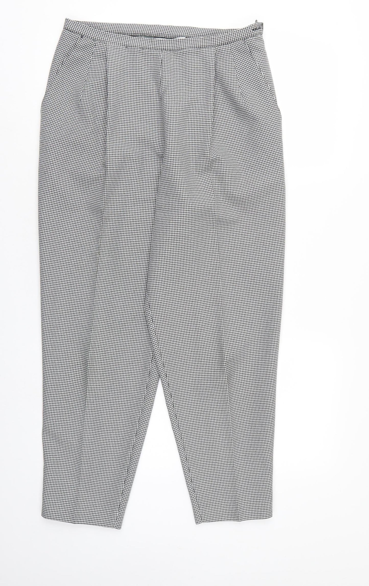 Womens UK Size 14 Marks and Spencer Regular Fit  White Trousers