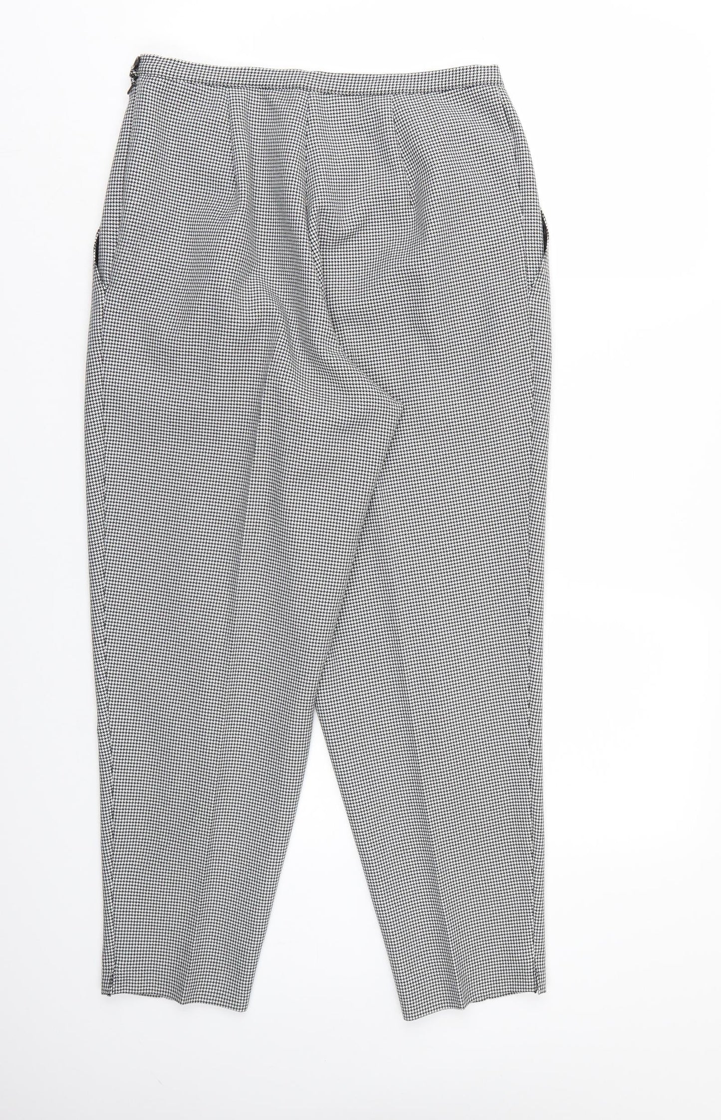Womens UK Size 14 Marks and Spencer Regular Fit  White Trousers