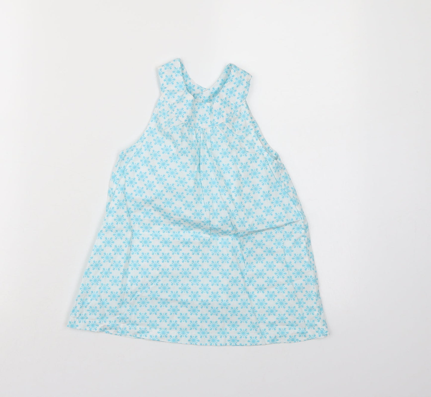 lulipu Girls Blue Floral  A-Line  Size 5-6 Years