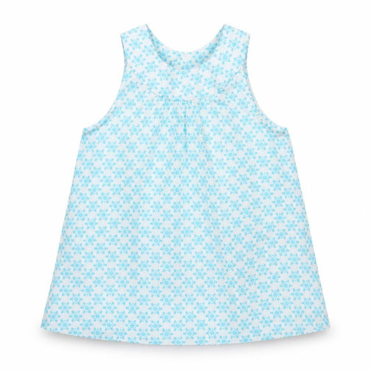 lulipu Girls Blue Floral  A-Line  Size 5-6 Years