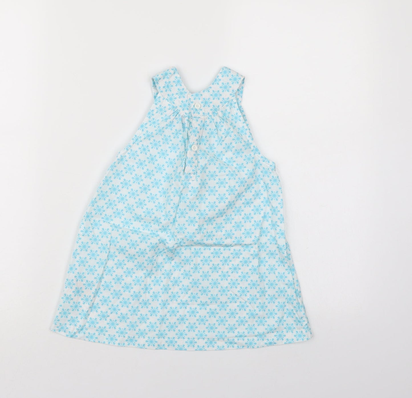 lulipu Girls Blue Floral  A-Line  Size 5-6 Years