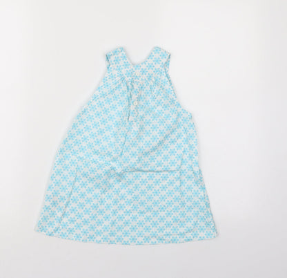 lulipu Girls Blue Floral  A-Line  Size 5-6 Years