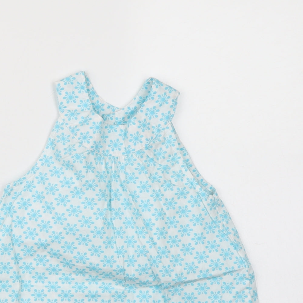 lulipu Girls Blue Floral  A-Line  Size 5-6 Years