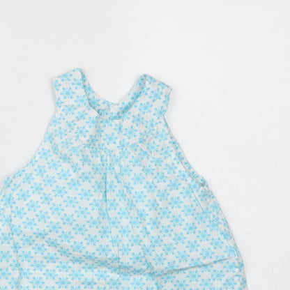 lulipu Girls Blue Floral  A-Line  Size 5-6 Years