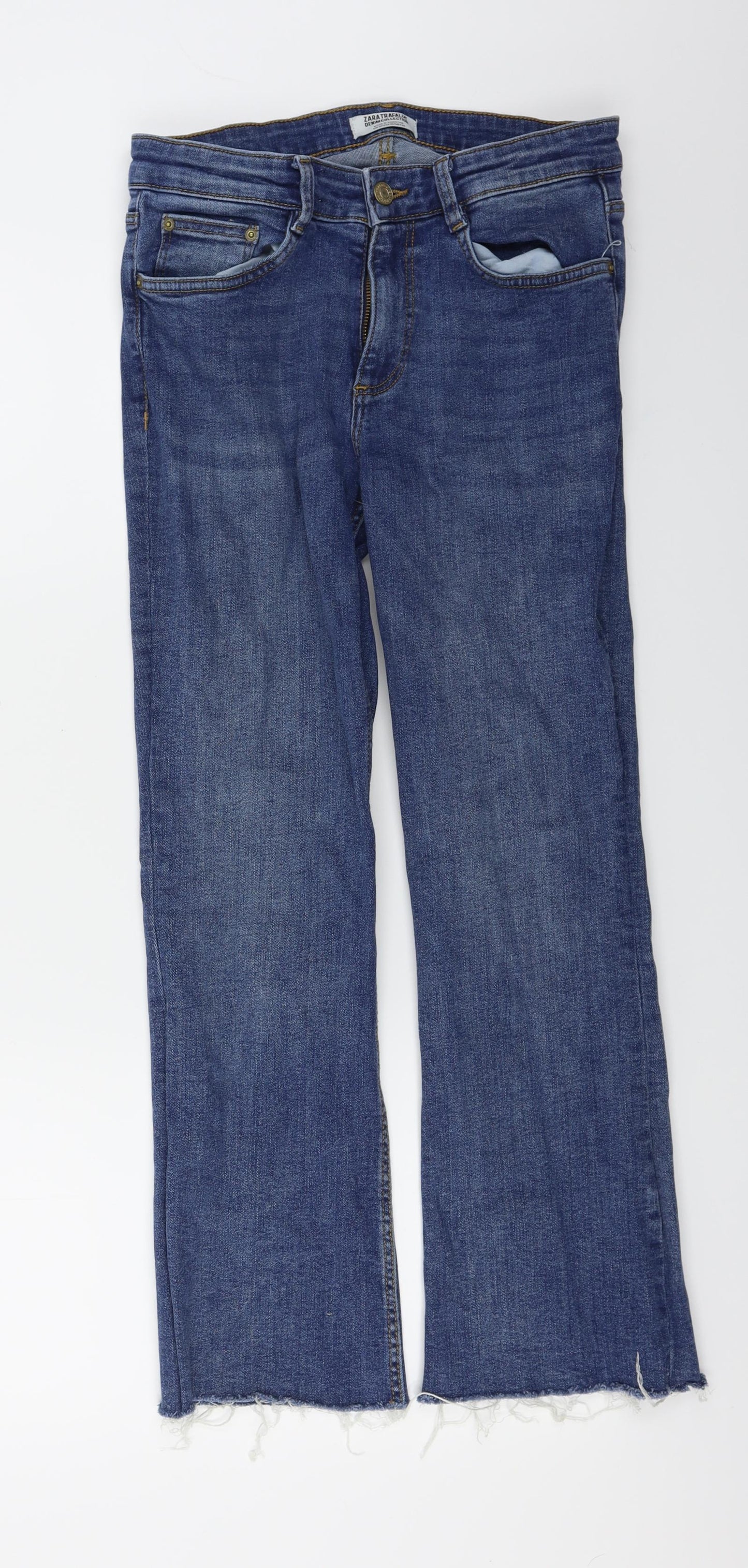 Zara Womens Blue   Straight Jeans Size 28 in L24 in