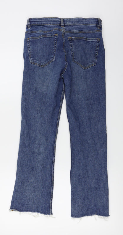 Zara Womens Blue   Straight Jeans Size 28 in L24 in