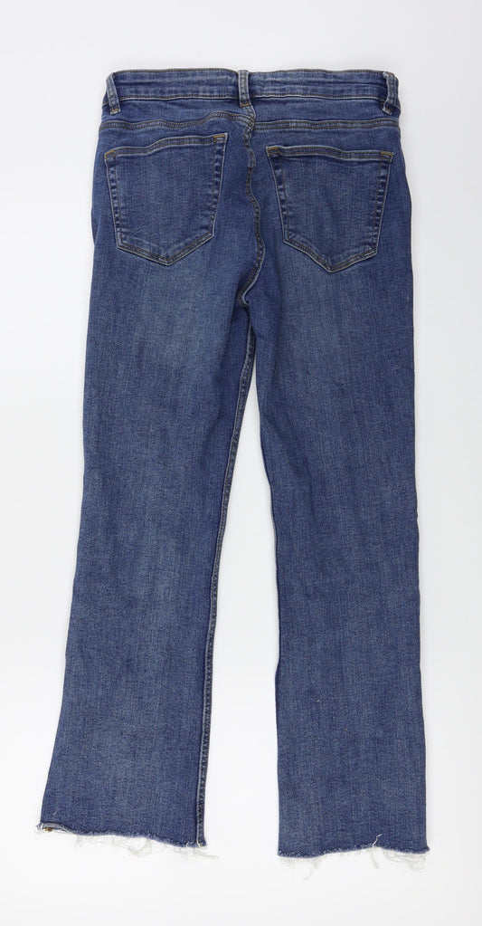 Zara Womens Blue   Straight Jeans Size 28 in L24 in