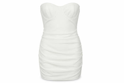 PRETTYLITTLETHING Womens White   Bodycon  Size 8