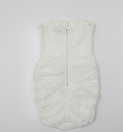 PRETTYLITTLETHING Womens White   Bodycon  Size 8