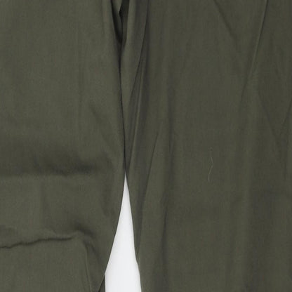 Womens UK Size 34 in H&M Regular Fit  Green Trousers