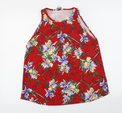 Womens UK Size 14 Peacocks Red Basic Blouse