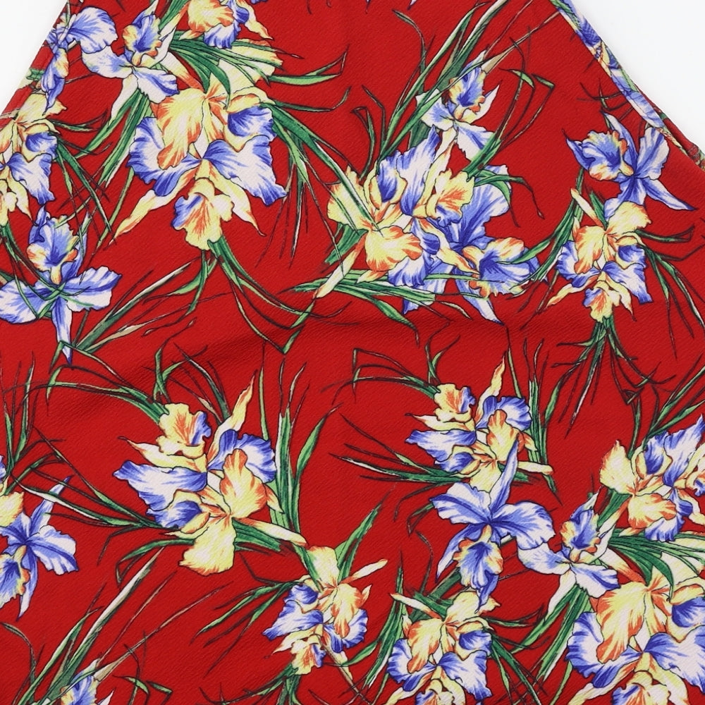 Womens UK Size 14 Peacocks Red Basic Blouse