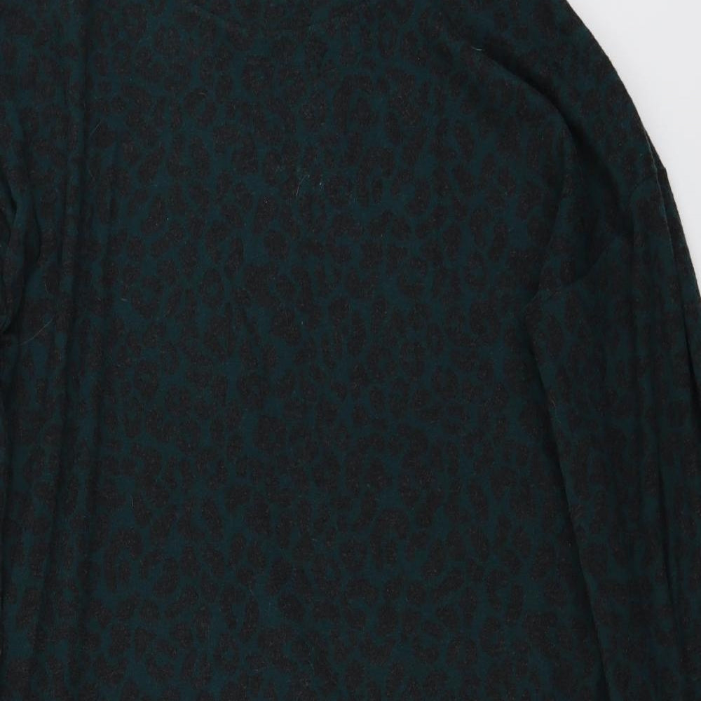 Next  Womens Green Animal Print  Pullover Jumper Size 12