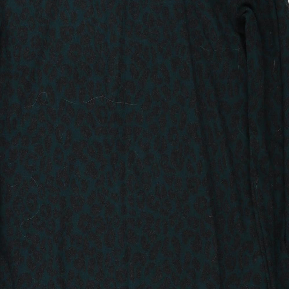 Next  Womens Green Animal Print  Pullover Jumper Size 12