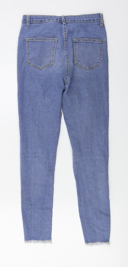 Boohoo  Womens Blue   Skinny Jeans Size 8 L24 in