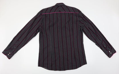 Mens UK Size L urbanspirit collection Purple  Button-Up Long Sleeve Casual Shirt