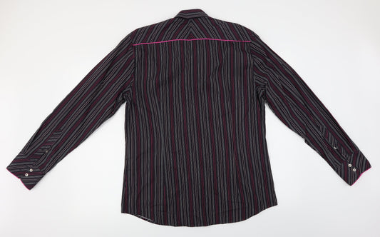 urbanspirit collection Mens Purple Striped   Button-Up Size L