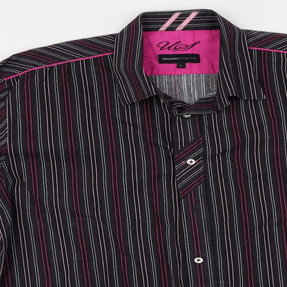 Mens UK Size L urbanspirit collection Purple  Button-Up Long Sleeve Casual Shirt